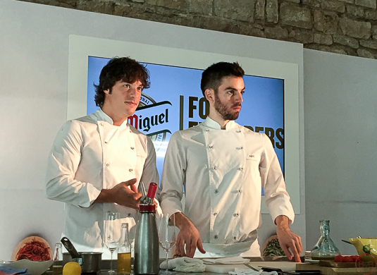 Jordi Cruz y David Andres en Barcelona Food Explorers Tast